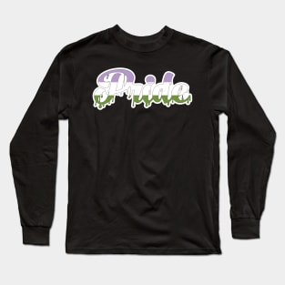 Genderqueer Pride Drip Long Sleeve T-Shirt